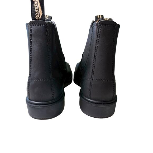 Blundstone Men's Black Leather Plain Toe Chelsea Boots Size 9 - Picture 4 of 7